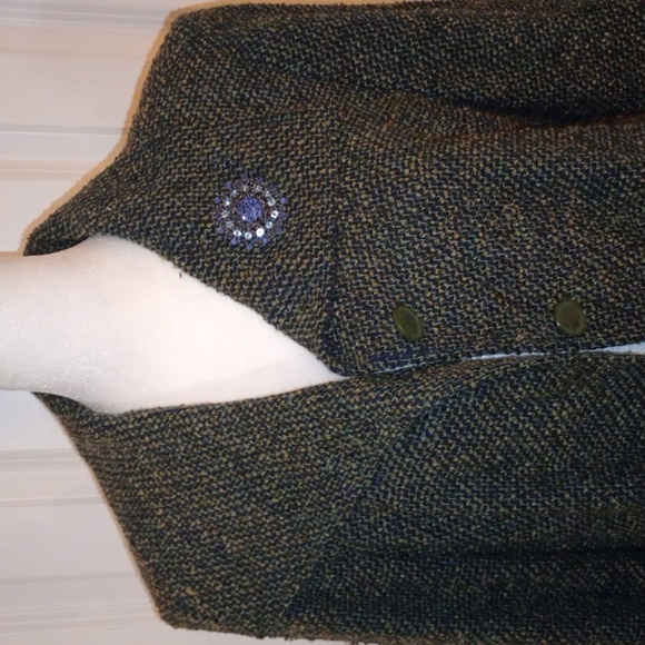 Trousers etc vintage Tweed Blazer, size 14 - Picture 2 of 7